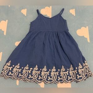 Ralph Lauren Blue Dress with White Detailing 6mo Gently Used